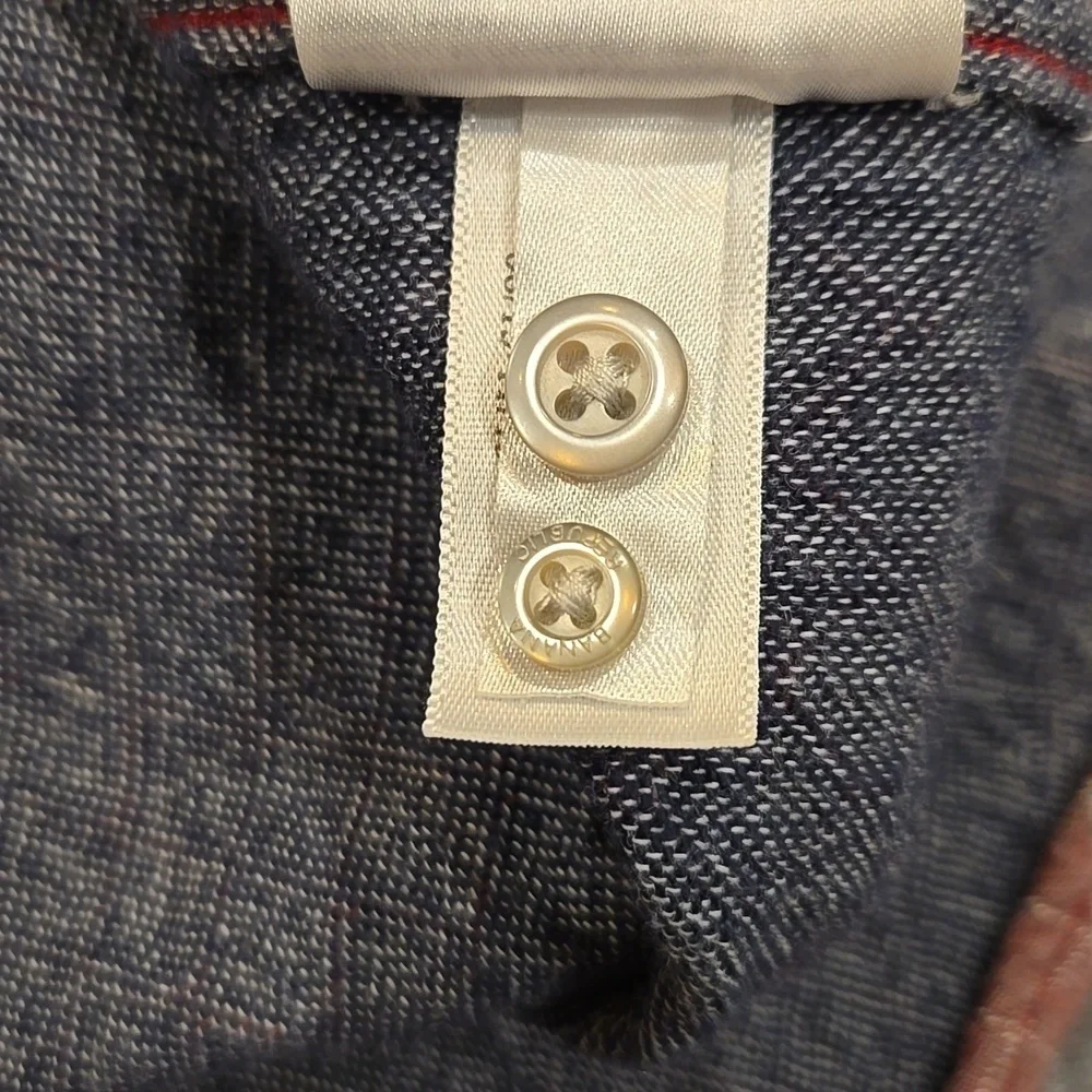 BANANA REPUBLIC PLAID SHIRT/JACKET SHACKET QUILTED BUTTON UP SLIM FIT. SIZE MED.